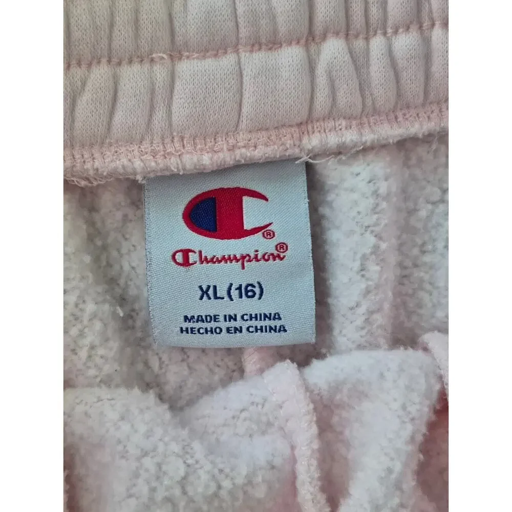 Bundle Of 2 Champion Women Teens Blush Pink Terry Athletic Shorts  XL/16